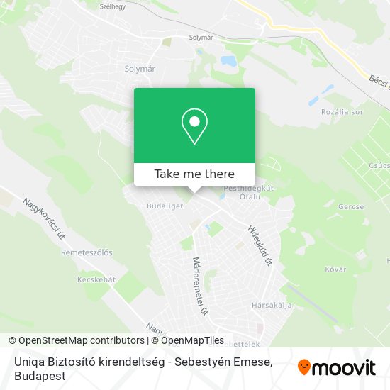 Uniqa Biztosító kirendeltség - Sebestyén Emese map