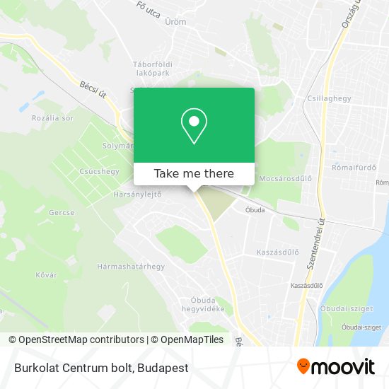 Burkolat Centrum bolt map