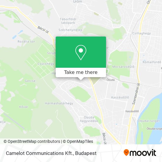 Camelot Communications Kft. map