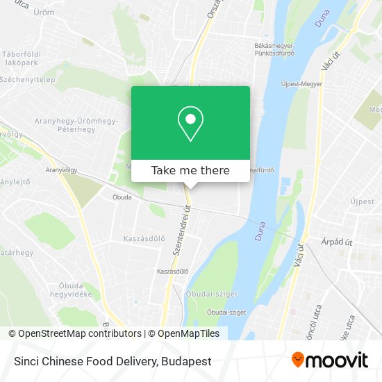Sinci Chinese Food Delivery map