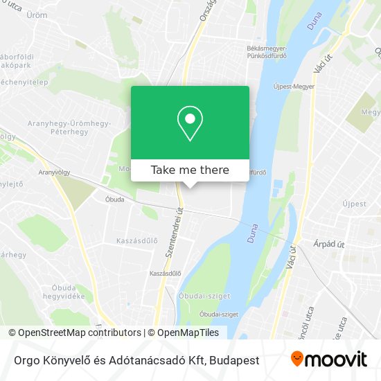 Orgo Könyvelő és Adótanácsadó Kft map