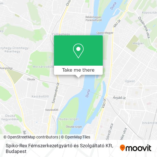 Spiko-Rex Fémszerkezetgyártó és Szolgáltató Kft map