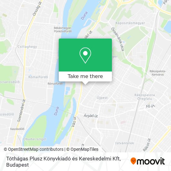 Tóthágas Plusz Könyvkiadó és Kereskedelmi Kft map