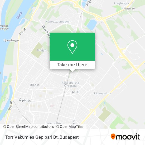 Torr Vákum és Gépipari Bt map