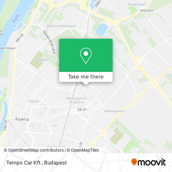 Tempo Car Kft. map