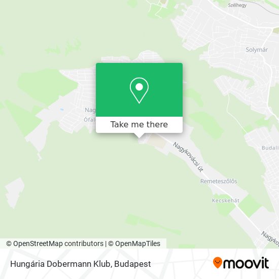 Hungária Dobermann Klub map