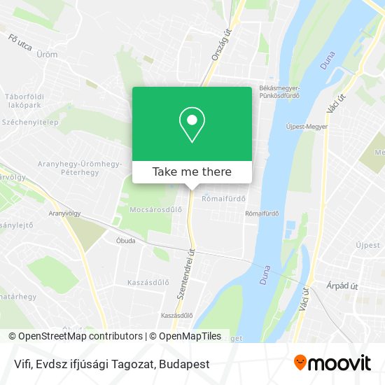 Vifi, Evdsz ifjúsági Tagozat map