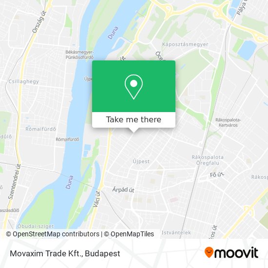 Movaxim Trade Kft. map