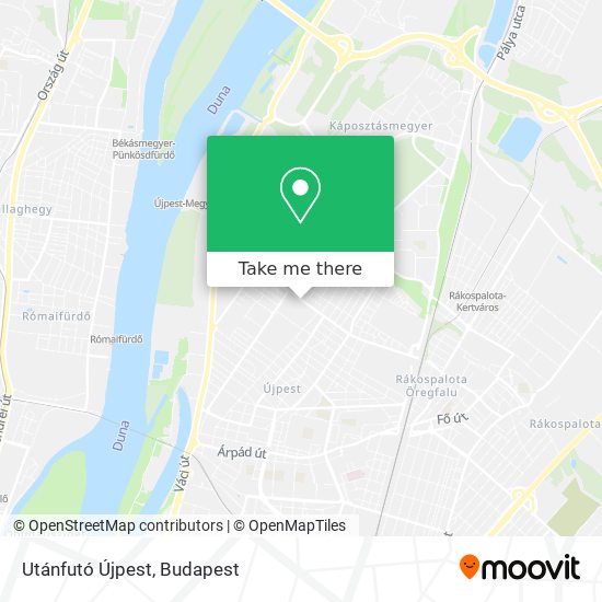 Utánfutó Újpest map