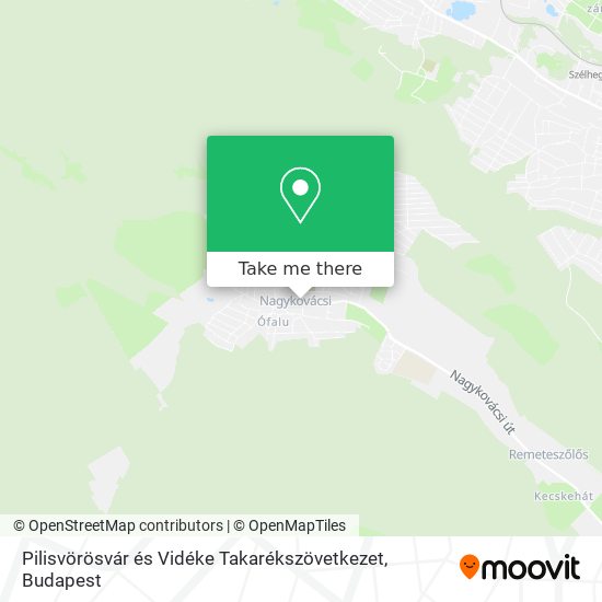 Pilisvörösvár és Vidéke Takarékszövetkezet map