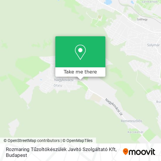 Rozmaring Tűzoltókészülék Javító Szolgáltató Kft map