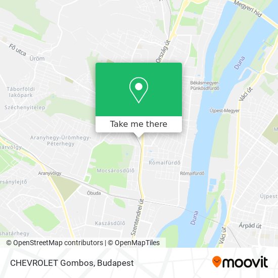 CHEVROLET Gombos map