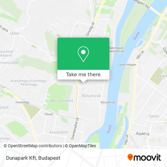 Dunapark Kft map