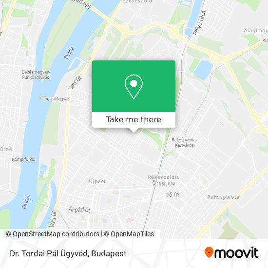 Dr. Tordai Pál Ügyvéd map