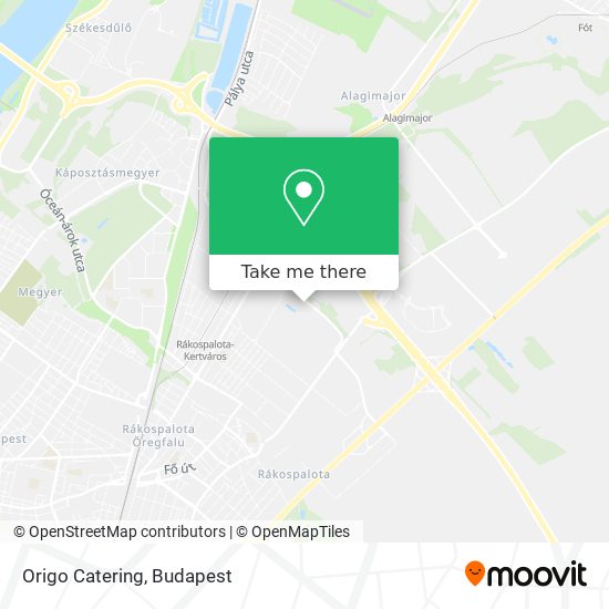 Origo Catering map