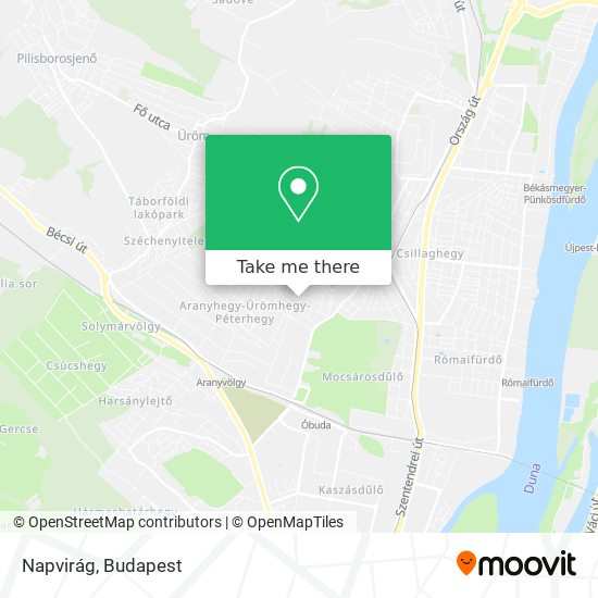 Napvirág map