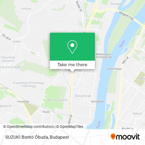 SUZUKI Bontó Óbuda map