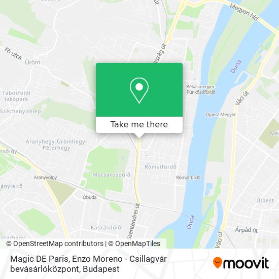 Magic DE Paris, Enzo Moreno - Csillagvár bevásárlóközpont map