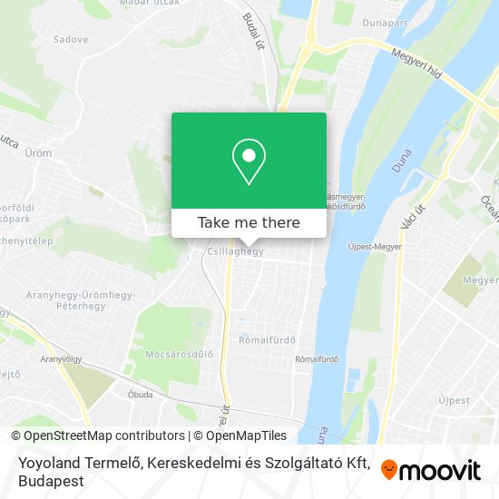 Yoyoland Termelő, Kereskedelmi és Szolgáltató Kft map