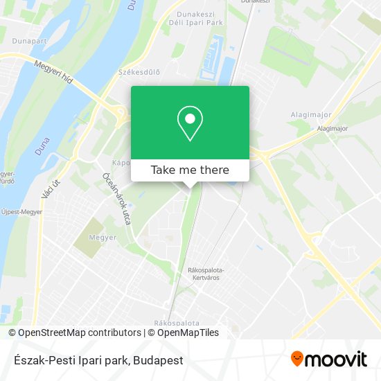 Észak-Pesti Ipari park map