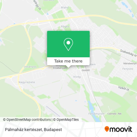 Pálmaház kertészet map