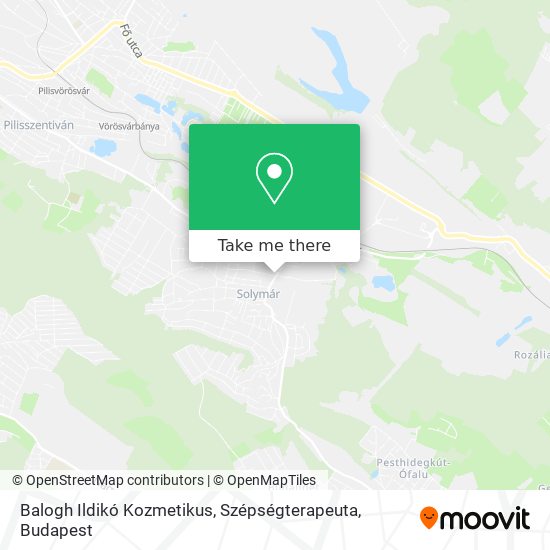 Balogh Ildikó Kozmetikus, Szépségterapeuta map