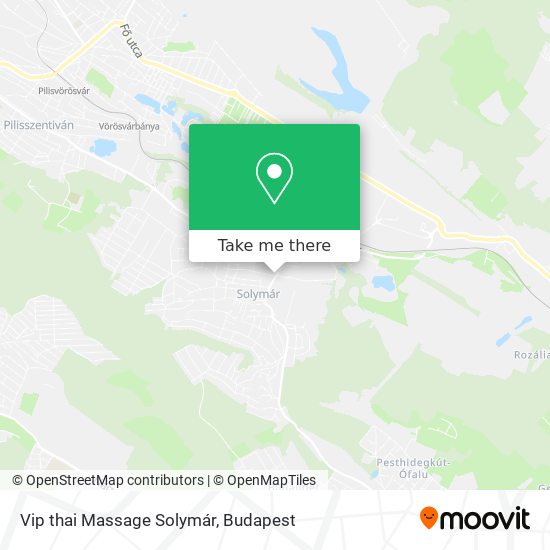 Vip thai Massage Solymár map