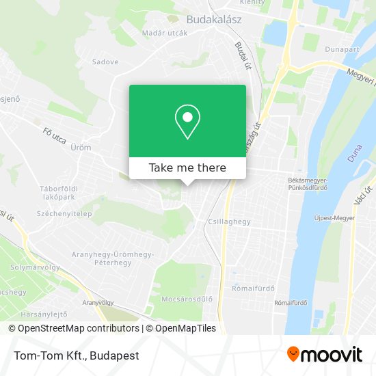 Tom-Tom Kft. map