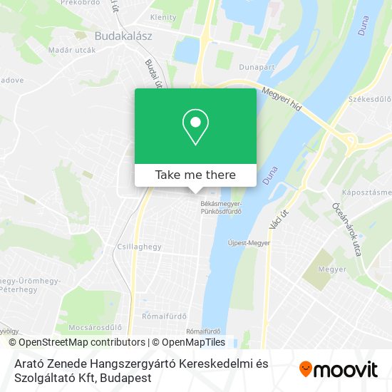 Arató Zenede Hangszergyártó Kereskedelmi és Szolgáltató Kft map