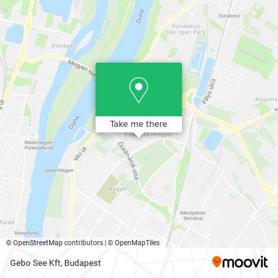 Gebo See Kft map