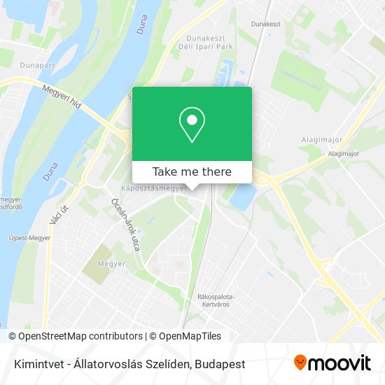 Kimintvet - Állatorvoslás Szelíden map