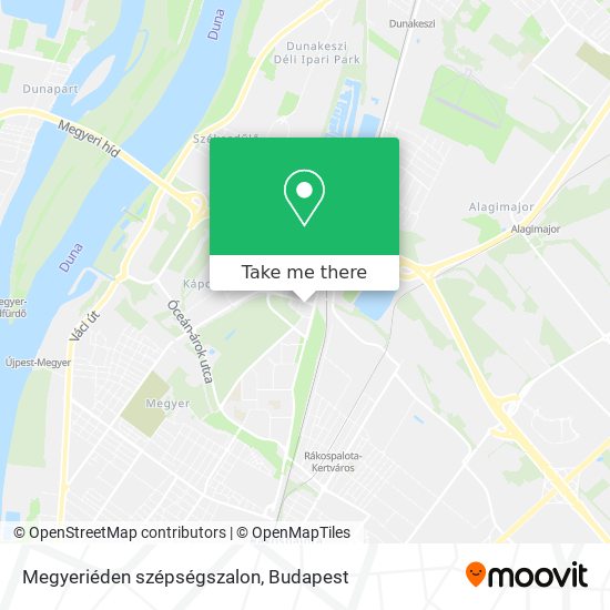 Megyeriéden szépségszalon map