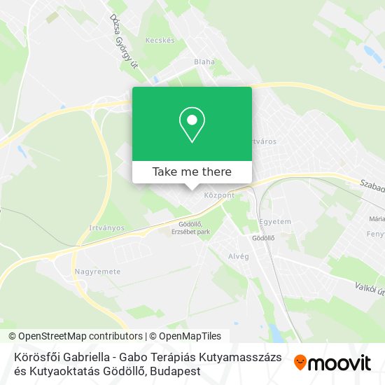 Körösfői Gabriella - Gabo Terápiás Kutyamasszázs és Kutyaoktatás Gödöllő map