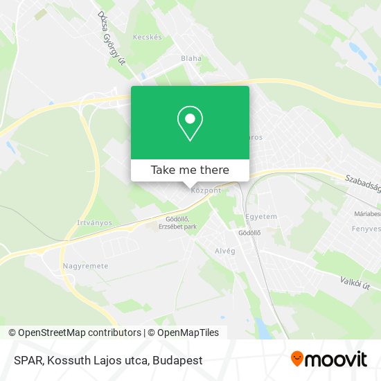 SPAR, Kossuth Lajos utca map