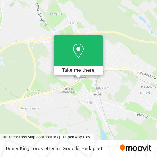 Döner King Török étterem Gödöllő map