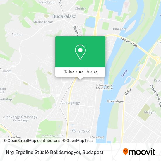 Nrg Ergoline Stúdió Békásmegyer map
