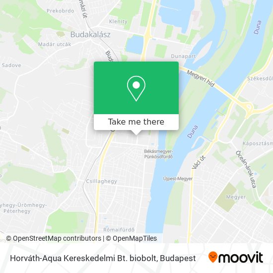 Horváth-Aqua Kereskedelmi Bt. biobolt map