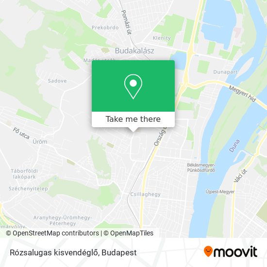 Rózsalugas kisvendéglő map