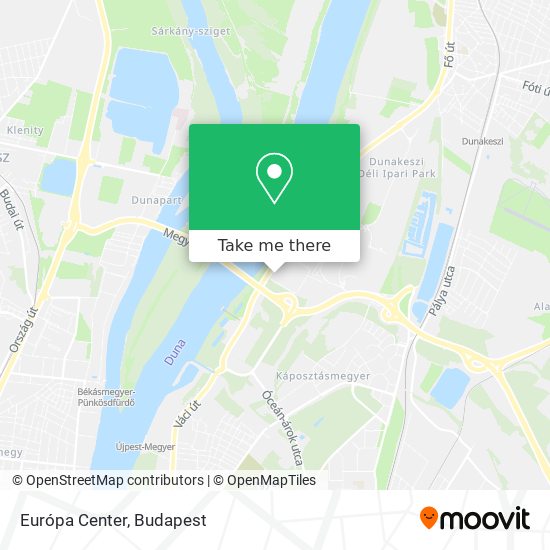 Európa Center map