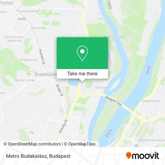 Metro Budakalász map