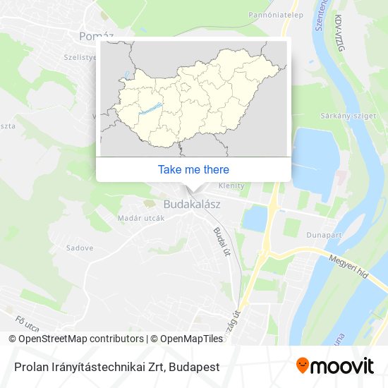 Prolan Irányítástechnikai Zrt map