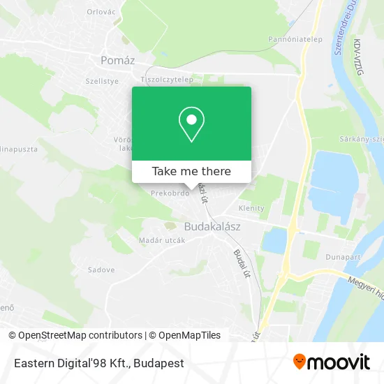 Eastern Digital'98 Kft. map