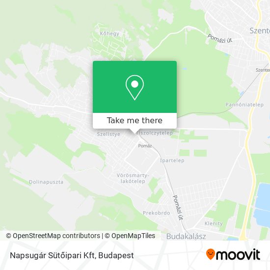 Napsugár Sütőipari Kft map