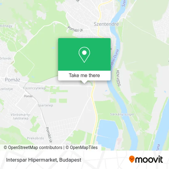 Interspar Hipermarket map