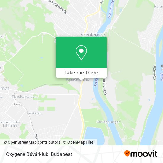 Oxygene Búvárklub map