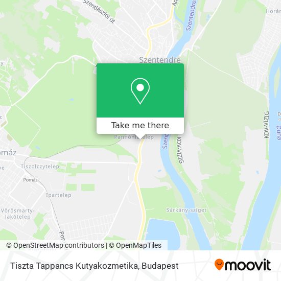 Tiszta Tappancs Kutyakozmetika map