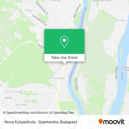 Nova Kutyaiskola - Szentendre map