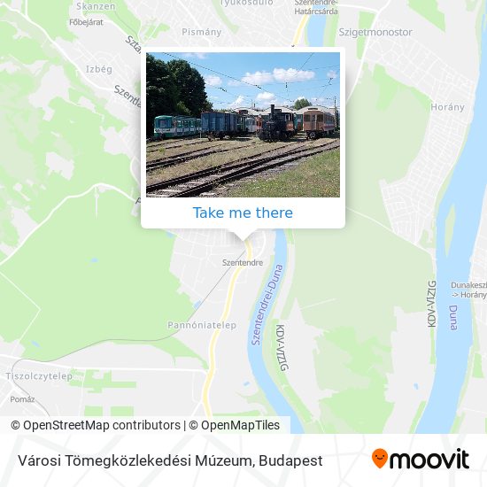 Városi Tömegközlekedési Múzeum map