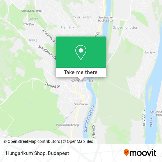Hungarikum Shop map