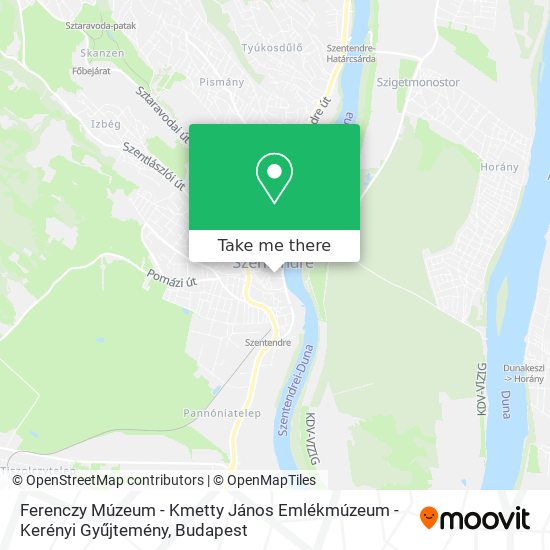 Ferenczy Múzeum - Kmetty János Emlékmúzeum - Kerényi Gyűjtemény map